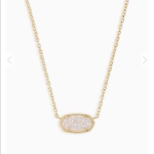 Kendra Scott Gold Iridescent Drusy Elisa Necklace